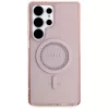 Guess - IML Strasszos MagSafe (GUHMS25LPFTDTEP) - Samsung Galaxy S25 Ultra - Rózsaszín