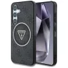 Guess - IML Metal Glitter 4G Circle Triangle MagSafe (GUHMS25SHG4PRTGK) - Samsung Galaxy S25 - Black