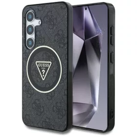  Guess - IML Metal Glitter 4G Circle Triangle MagSafe (GUHMS25SHG4PRTGK) - Samsung Galaxy S25 - Black