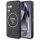 Guess - IML Metal Glitter 4G Circle Triangle MagSafe (GUHMS25SHG4PRTGK) - Samsung Galaxy S25 - Black