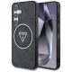 Guess - IML Metal Glitter 4G Circle Triangle MagSafe (GUHMS25SHG4PRTGK) - Samsung Galaxy S25 - Black