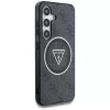 Guess - IML Metal Glitter 4G Circle Triangle MagSafe (GUHMS25SHG4PRTGK) - Samsung Galaxy S25 - Black