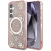 Guess - IML Bazsarózsa 4G Háttéren MagSafe (GUHMS25SH4PYEEP) - Samsung Galaxy S25 - Rózsaszín