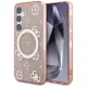 Guess - IML Bazsarózsa 4G Háttéren MagSafe (GUHMS25SH4PYEEP) - Samsung Galaxy S25 - Rózsaszín