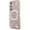Guess - IML Bazsarózsa 4G Háttéren MagSafe (GUHMS25SH4PYEEP) - Samsung Galaxy S25 - Rózsaszín