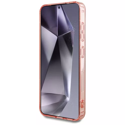 Guess - IML Bazsarózsa 4G Háttéren MagSafe (GUHMS25SH4PYEEP) - Samsung Galaxy S25 - Rózsaszín