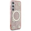 Guess - IML Bazsarózsa 4G Háttéren MagSafe (GUHMS25SH4PYEEP) - Samsung Galaxy S25 - Rózsaszín