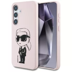   Karl Lagerfeld - Silicone Graffiti MagSafe (KLHMS25SPNYKGRTP) - Samsung Galaxy S25 - Ikonik Pink