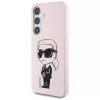 Karl Lagerfeld - Silicone Graffiti MagSafe (KLHMS25SPNYKGRTP) - Samsung Galaxy S25 - Ikonik Pink