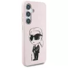 Karl Lagerfeld - Silicone Graffiti MagSafe (KLHMS25SPNYKGRTP) - Samsung Galaxy S25 - Ikonik Pink
