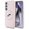 Karl Lagerfeld - Silicone Double Heads MagSafe (KLHMS25SSKCHTCP) - Samsung Galaxy S25 - Pink