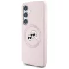 Karl Lagerfeld - Silicone Double Heads MagSafe (KLHMS25SSKCHTCP) - Samsung Galaxy S25 - Pink