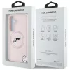 Karl Lagerfeld - Silicone Double Heads MagSafe (KLHMS25SSKCHTCP) - Samsung Galaxy S25 - Pink