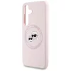 Karl Lagerfeld - Silicone Double Heads MagSafe (KLHMS25SSKCHTCP) - Samsung Galaxy S25 - Pink