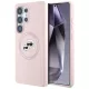 Karl Lagerfeld - Silicone Double Heads MagSafe (KLHMS25LSKCHTCP) - Samsung Galaxy S25 Ultra - Pink
