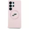 Karl Lagerfeld - Silicone Double Heads MagSafe (KLHMS25LSKCHTCP) - Samsung Galaxy S25 Ultra - Pink
