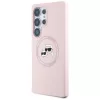 Karl Lagerfeld - Silicone Double Heads MagSafe (KLHMS25LSKCHTCP) - Samsung Galaxy S25 Ultra - Pink