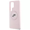 Karl Lagerfeld - Silicone Double Heads MagSafe (KLHMS25LSKCHTCP) - Samsung Galaxy S25 Ultra - Pink