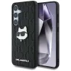 Karl Lagerfeld - Hardcase Monogram Leather (KLHCS25SPGKLCHPK) - Samsung Galaxy S25 - Choupette Head Pin