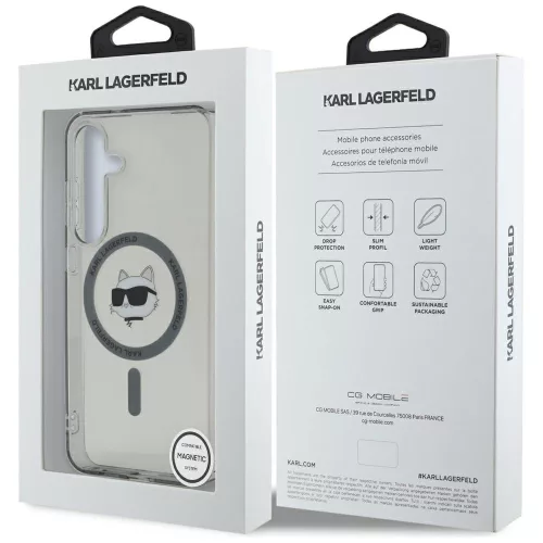 Karl Lagerfeld - IML MagSafe (KLHMS25SHLSCHK) - Samsung Galaxy S25 - Choupette's Head