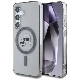   Karl Lagerfeld - IML MagSafe (KLHMS25SHLSKCK) - Samsung Galaxy S25 - Metal Karl&Choupette Heads