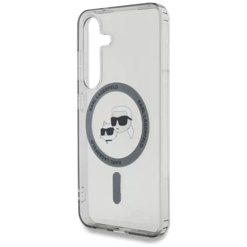 Karl Lagerfeld - IML MagSafe (KLHMS25SHLSKCK) - Samsung Galaxy S25 - Metal Karl&Choupette Heads
