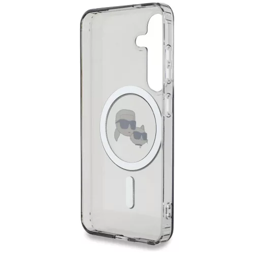 Karl Lagerfeld - IML MagSafe (KLHMS25SHLSKCK) - Samsung Galaxy S25 - Metal Karl&Choupette Heads