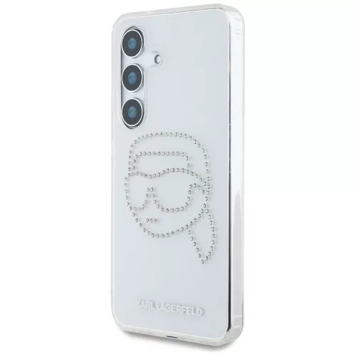 Karl Lagerfeld - IML Rhinestones (KLHCS25SHKHDCELT) - Samsung Galaxy S25 - Transparent Karl Head