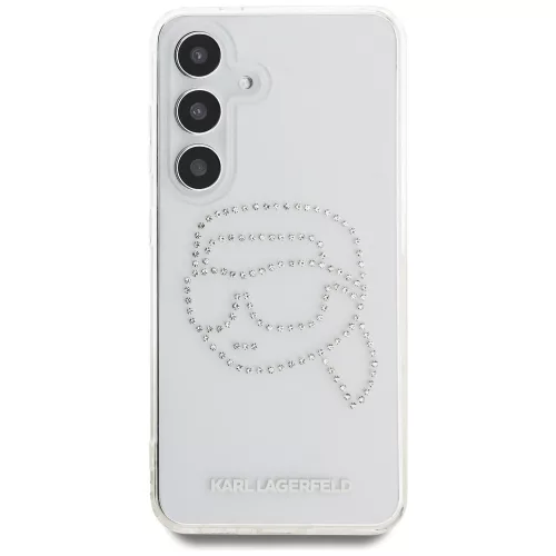 Karl Lagerfeld - IML Rhinestones (KLHCS25SHKHDCELT) - Samsung Galaxy S25 - Transparent Karl Head