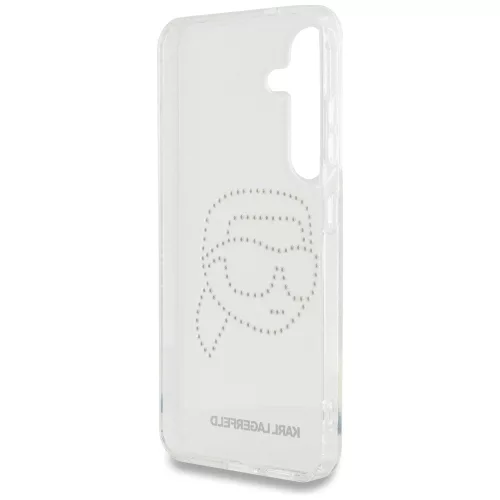 Karl Lagerfeld - IML Rhinestones (KLHCS25SHKHDCELT) - Samsung Galaxy S25 - Transparent Karl Head