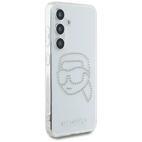 Karl Lagerfeld - IML Rhinestones (KLHCS25SHKHDCELT) - Samsung Galaxy S25 - Transparent Karl Head