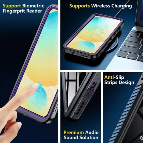 ShellBox - Waterproof IP68 Case - Samsung Galaxy S25 - Black