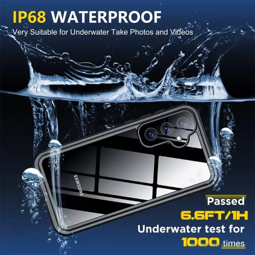 ShellBox - Waterproof IP68 Case - Samsung Galaxy S25 - Black