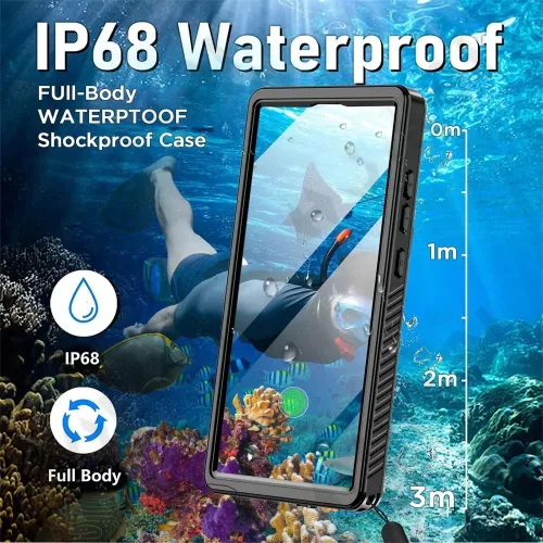ShellBox - Waterproof IP68 Case - Samsung Galaxy S25 Ultra - Black