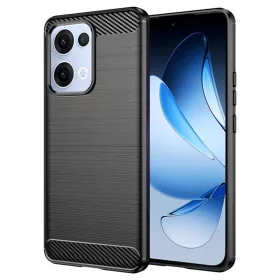 Techsuit - Carbon szilikon tok - Oppo Reno13 - Fekete
