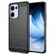 Techsuit - Carbon szilikon tok - Oppo Reno13 - Fekete