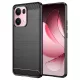 Techsuit - Carbon szilikon tok - Oppo Reno13 Pro - Fekete