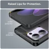 Techsuit - Carbon szilikon tok - Oppo Reno13 Pro - Fekete