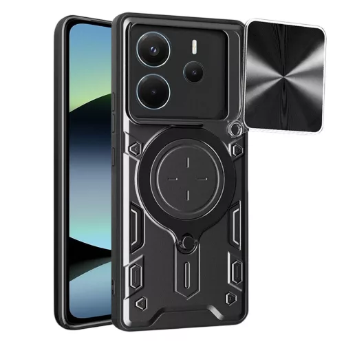 Techsuit - CamGuard Pro tok - Xiaomi Redmi Note 14 4G (Regional) - Fekete