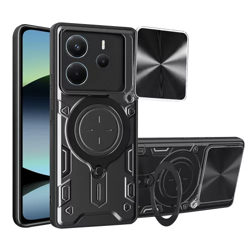 Techsuit - CamGuard Pro tok - Xiaomi Redmi Note 14 4G (Regional) - Fekete