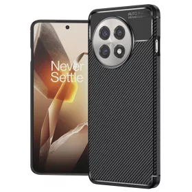 Techsuit - CarbonFiber szilikon tok - OnePlus 13R - Fekete