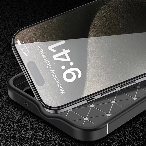 Techsuit - CarbonFiber szilikon tok - OnePlus 13R - Fekete