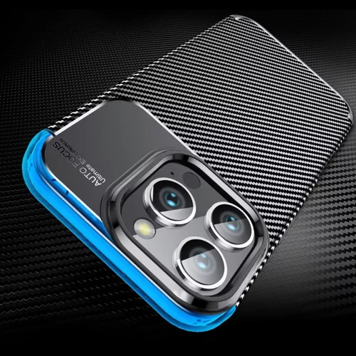 Techsuit - CarbonFiber szilikon tok - OnePlus 13R - Fekete