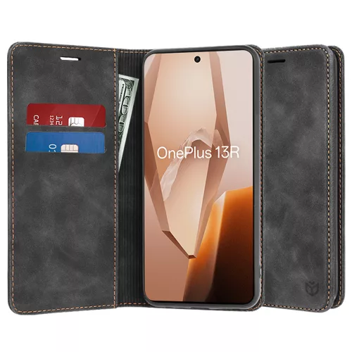 Techsuit - Confy Cover kinyitható tok - OnePlus 13R - Fekete
