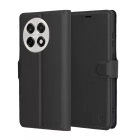 Techsuit - Leather Folio - OnePlus 13R - Black