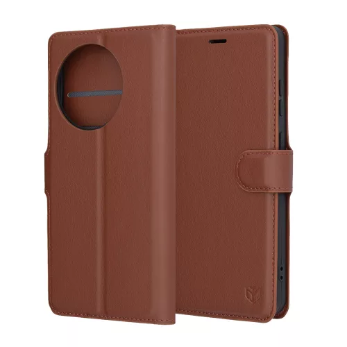 Techsuit - Leather Folio - OnePlus 13R - Brown