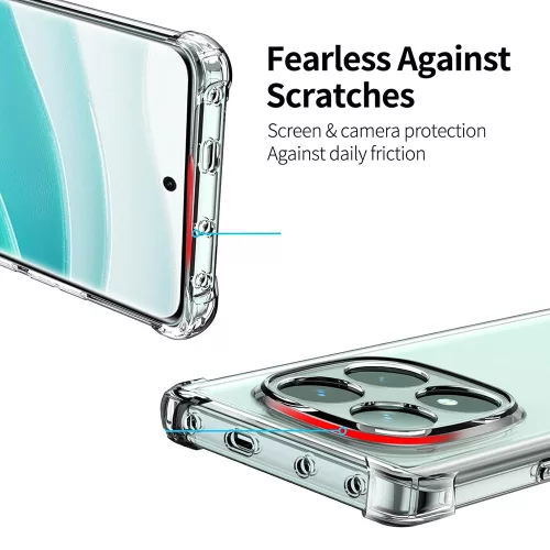 Techsuit - Shockproof Átlátszó Ütésálló Szilikon tok - Xiaomi Poco F7 Ultra - Átlátszó