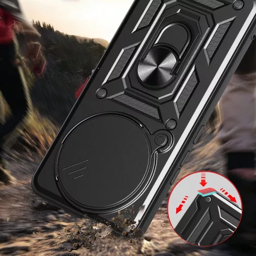 Techsuit - CamShield ütésálló tok - Xiaomi Poco F7 Pro - Fekete