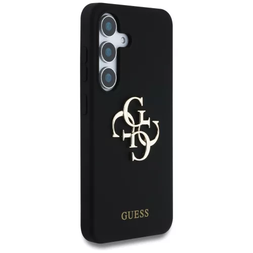 Guess - Silicone 4G Big Metal Logo (GUHCS25SS4SMDK) - Samsung Galaxy S25 - Black