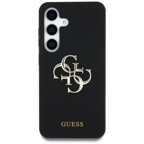 Guess - Silicone 4G Big Metal Logo (GUHCS25SS4SMDK) - Samsung Galaxy S25 - Black